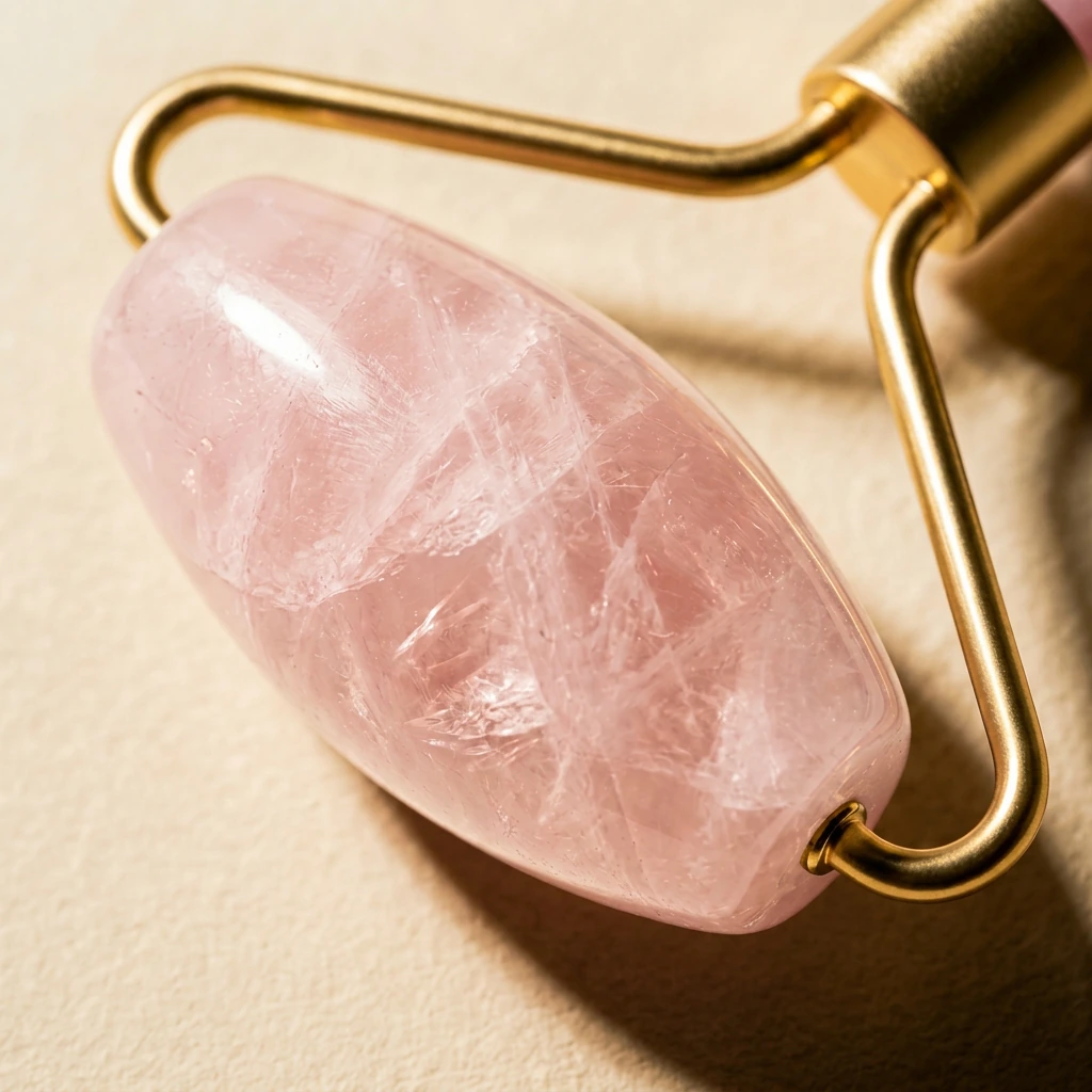 Close-up of rose quartz